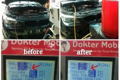 testimoni service ac tidak dingin di Dokter Mobil