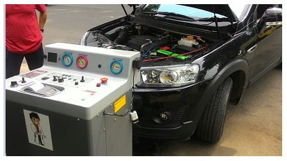 Proses Flushing dan service masalah AC Mobil Avanza Kurang Dingin