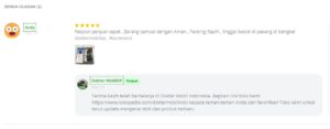 Testimoni Pembelian Turbo Timer Portman di Tokopedia