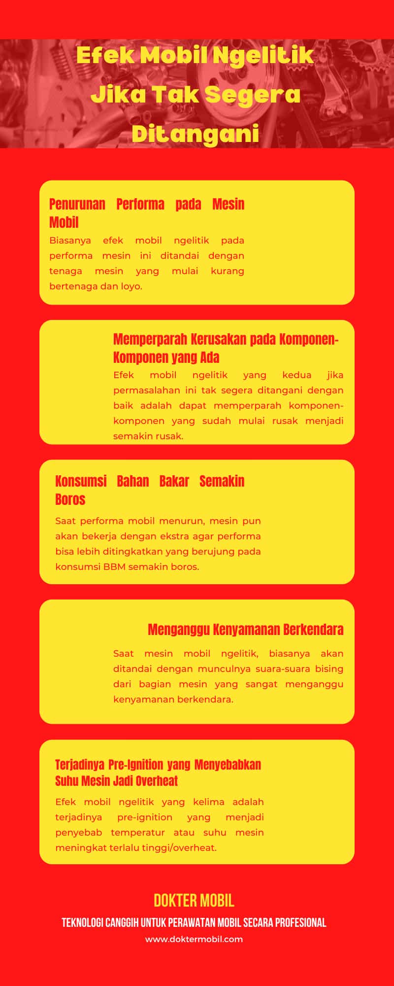 Efek Mobil Ngelitik Jika Tak Segera Ditangani