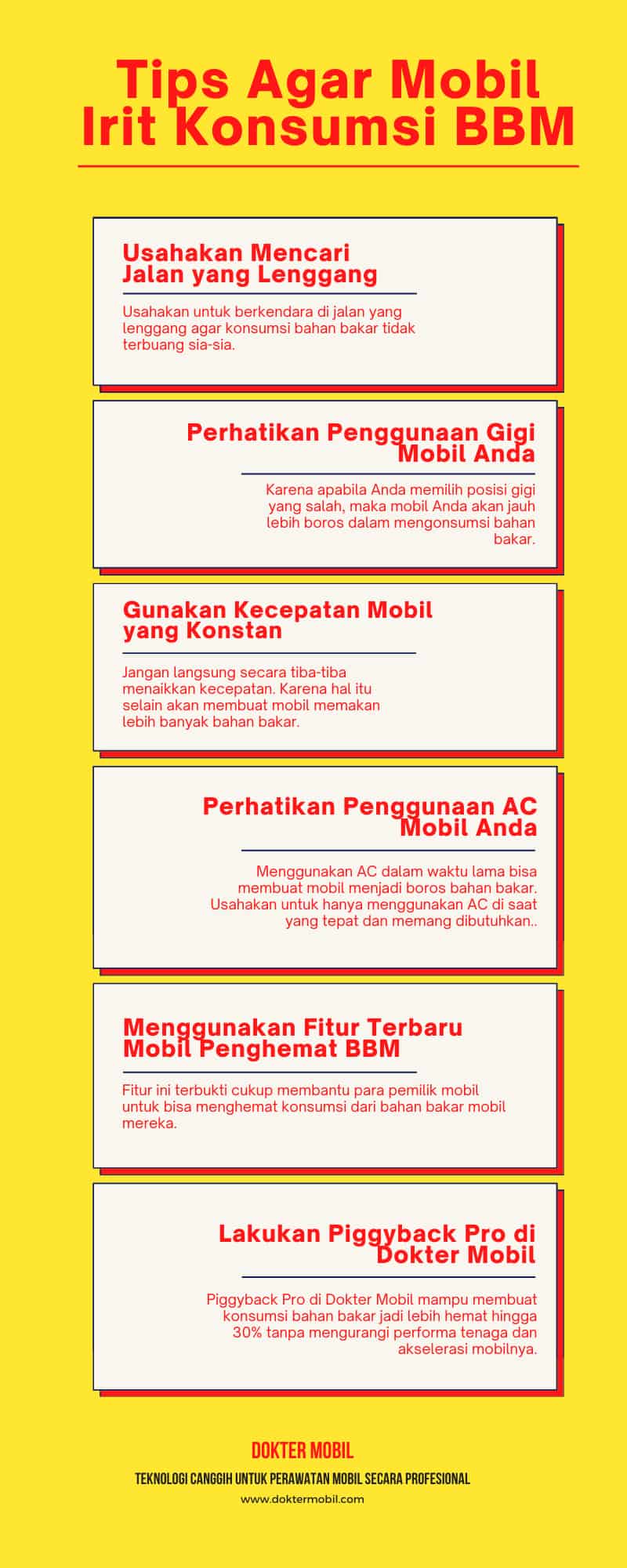 Tips Agar Mobil Irit Konsumsi BBM