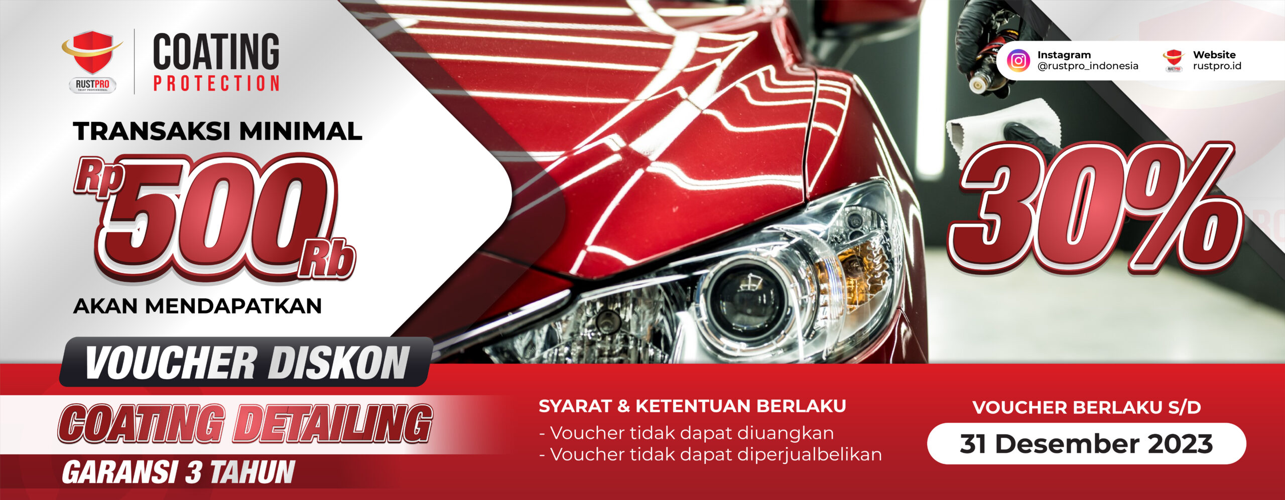 Web Banner Voucher Coating