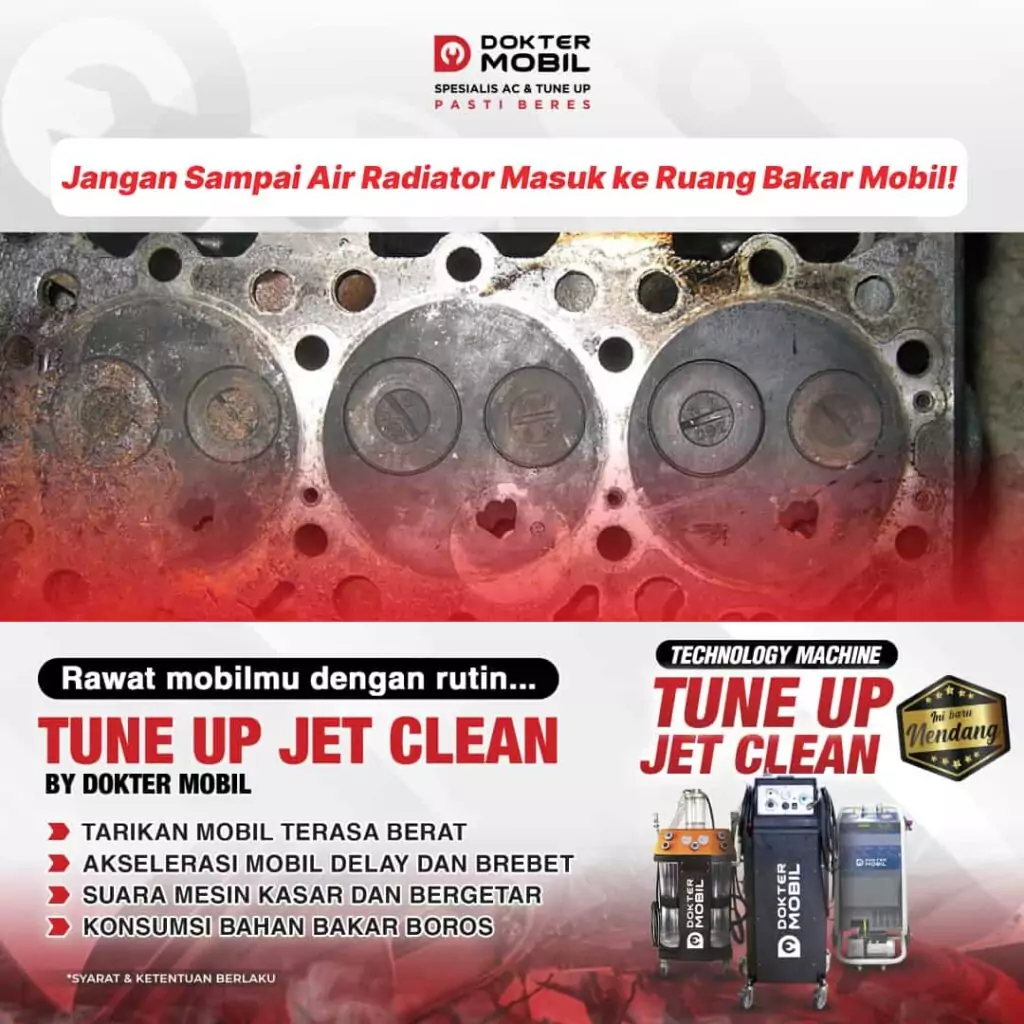Air Radiator Masuk ke Ruang Bakar Mobil