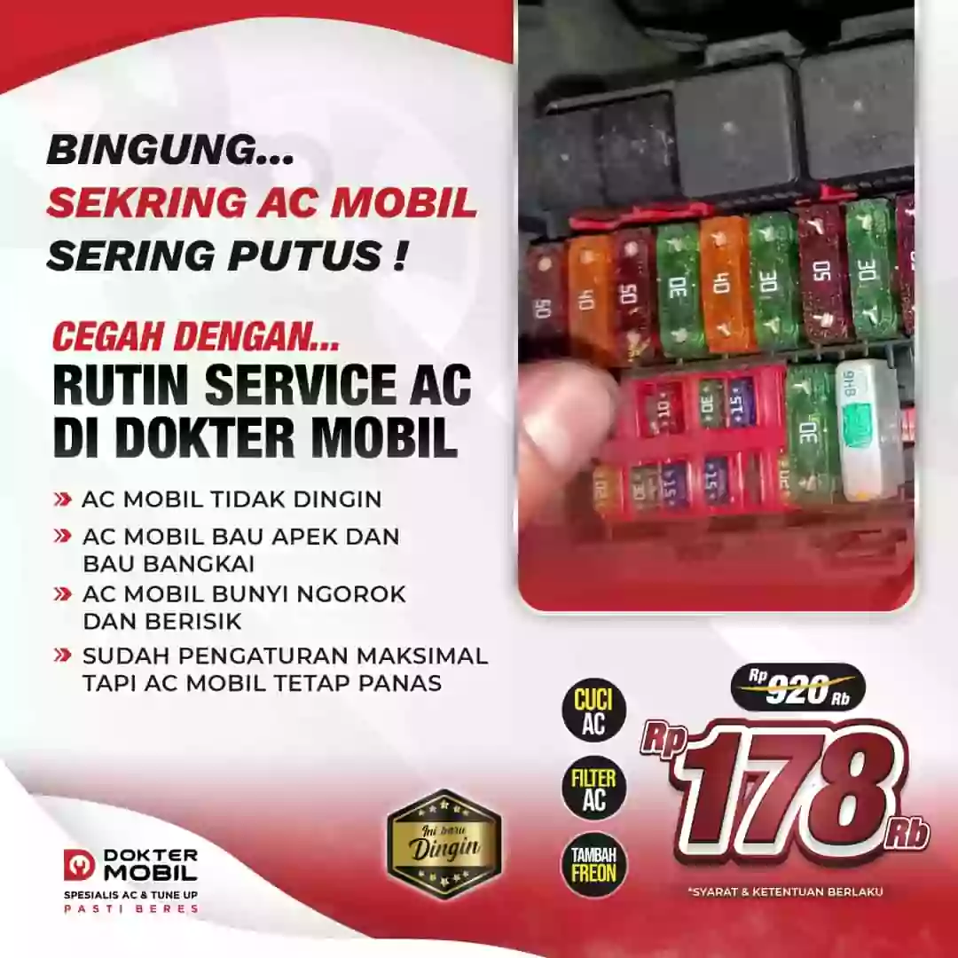 Inilah Ragam Penyebab Sekring AC Mobil Sering Putus Terus