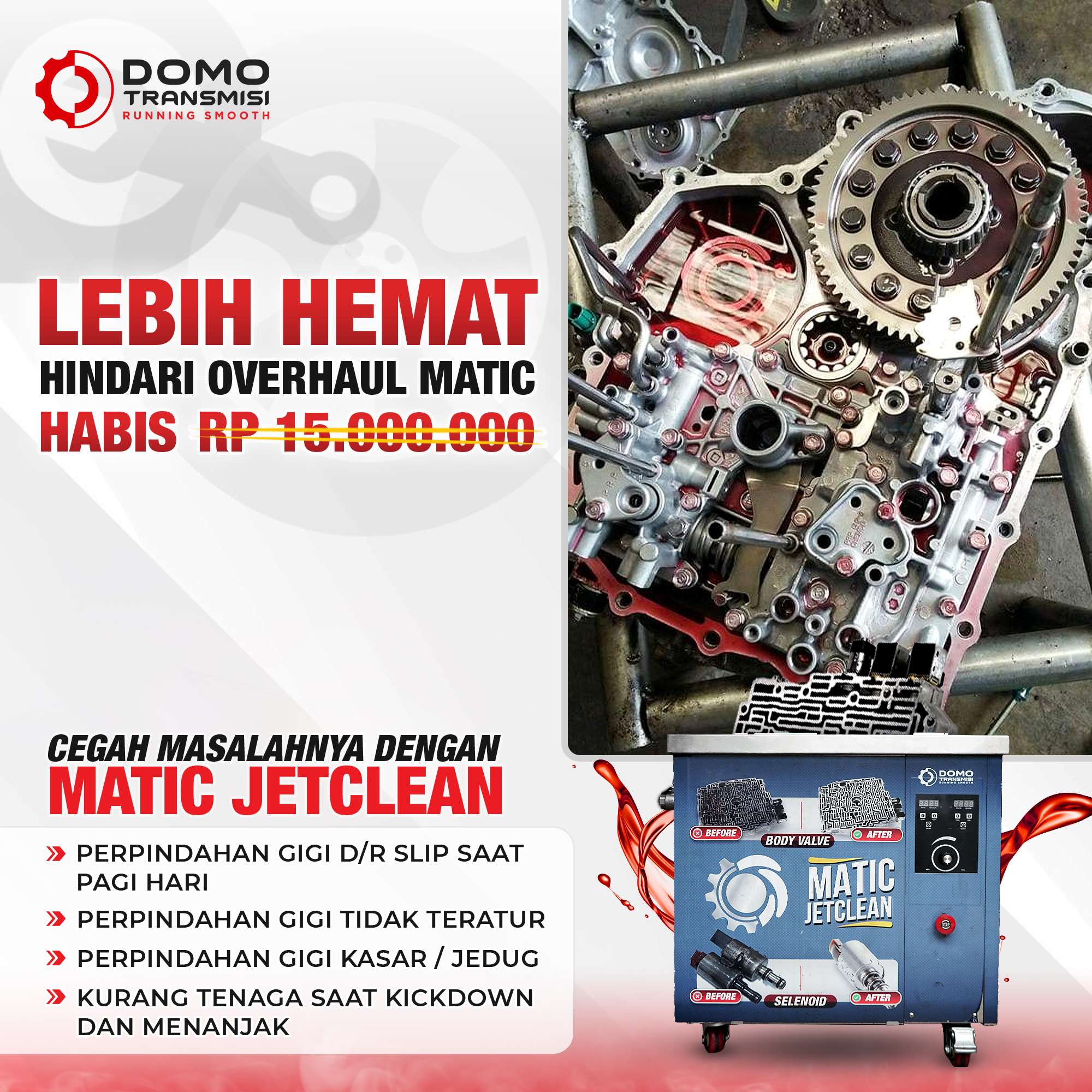 cara merawat mesin mobil matic
