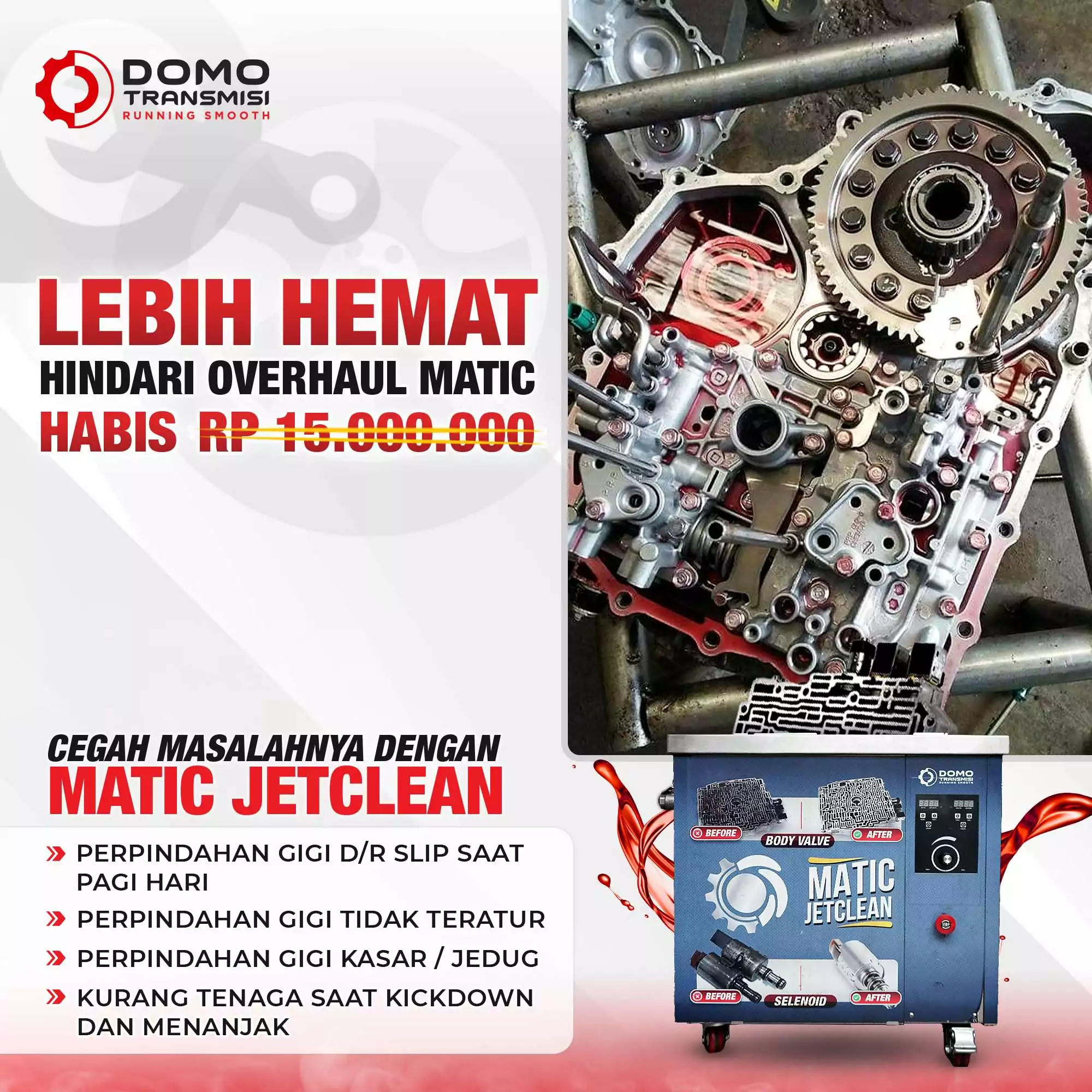 cara merawat mesin mobil matic