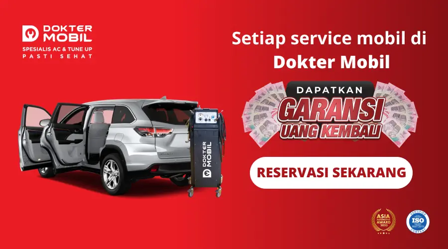 BANNER DALAM ARTIKEL - SERVICE DOKTER MOBIL - GARANSI UANG KEMBALI - LOGO ISO DAN ASIA AWARD