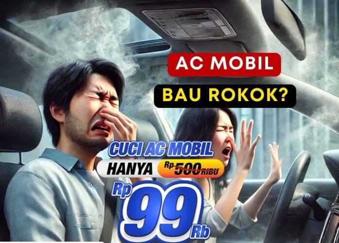 ac mobil bau rokok