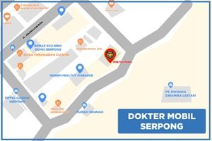 Peta Bengkel Service Mobil di Serpong